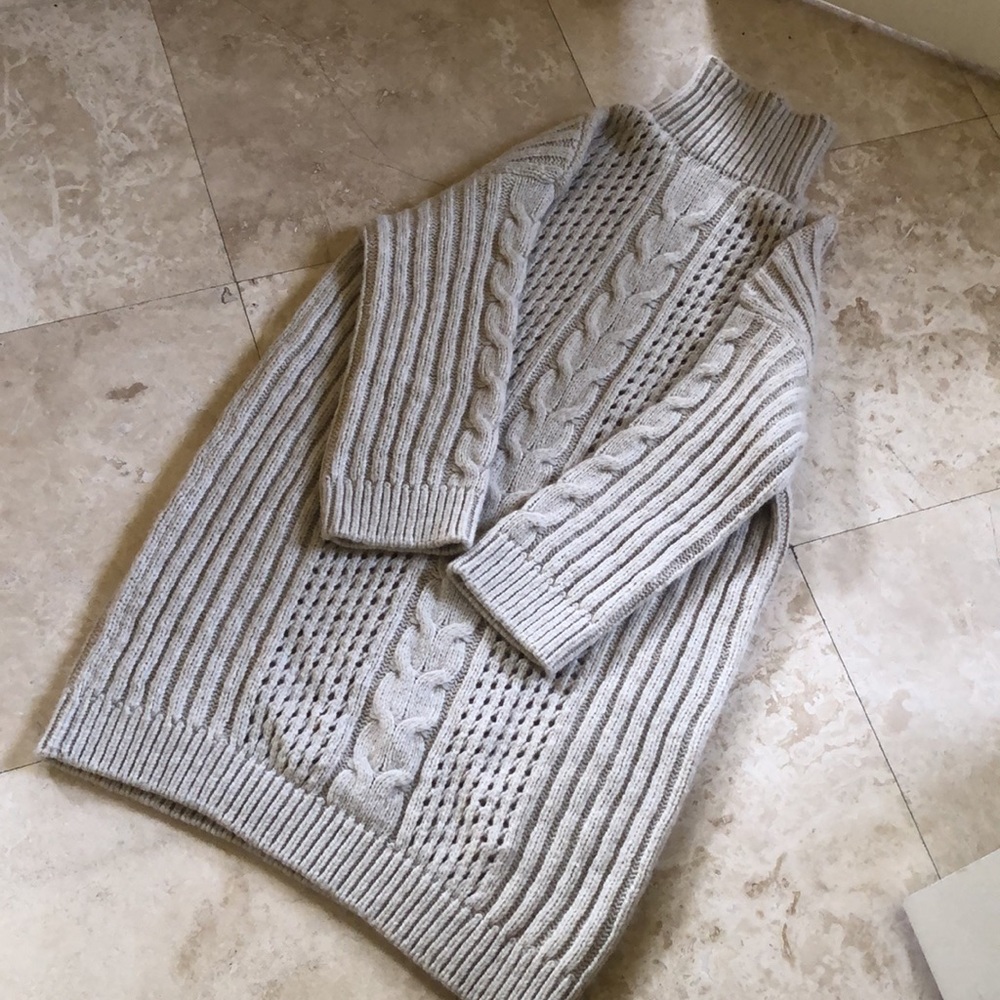 Nanushka diya  turtleneck mini sweater dress